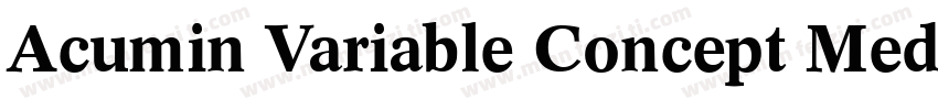Acumin Variable Concept Medium字体转换